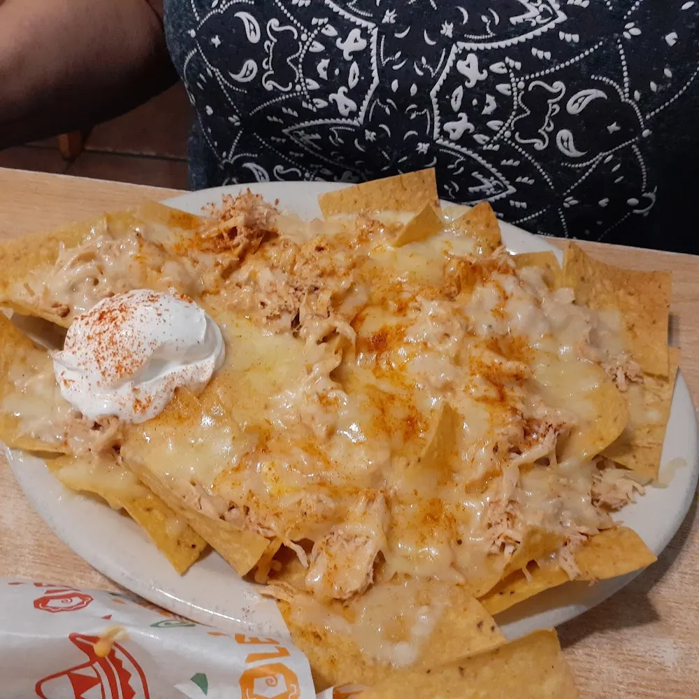 Chicken Nachos with Cheese