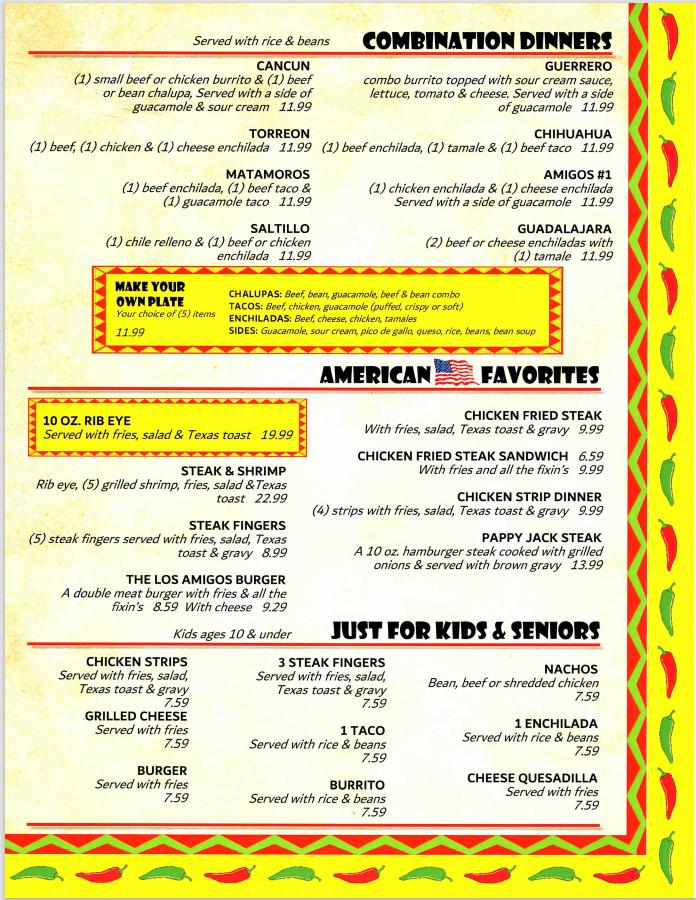 Los Amigos Menu image 4
